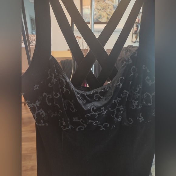 NWT CDC Stretch Velvet Maxi Dress - Size 14 - Picture 14 of 16